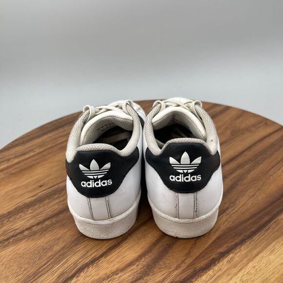 adidas Superstar Shoes Mens US 5.5 White Black Striped Leather Casual Sneakers main image 7
